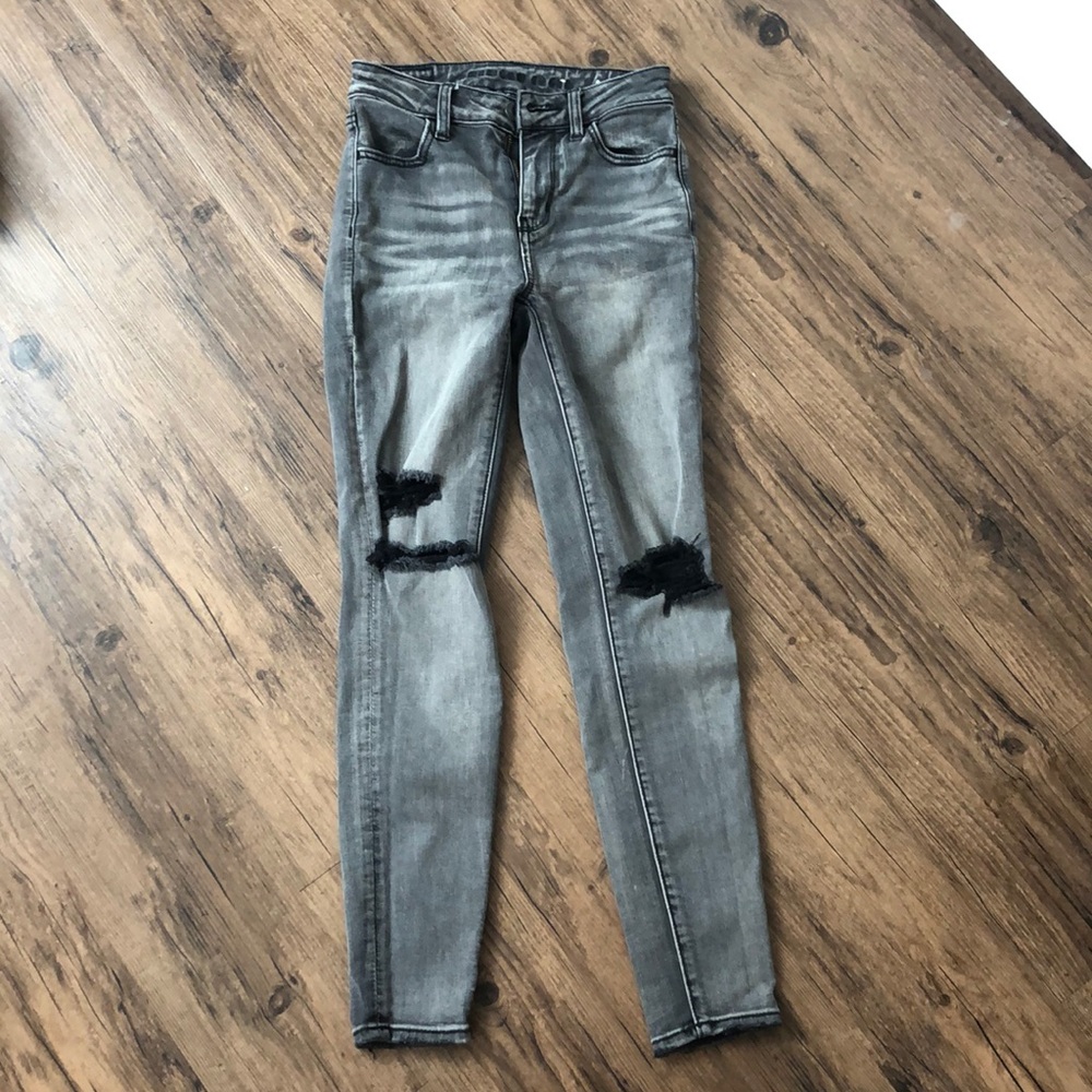 American eagle super stretch high waisted jeans
